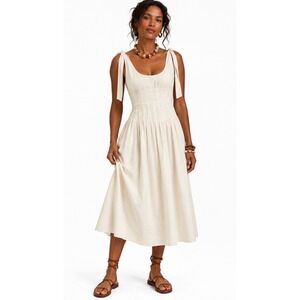 Hunter Bell Braden Midi Dress Womens Size 10 Cottage Coquette Coastal Vacation